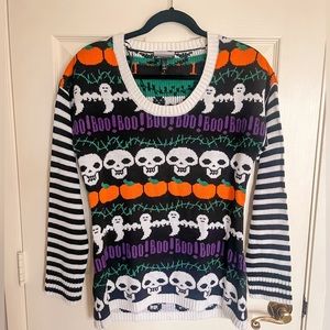 Allison Brittney Halloween Knit Sweater Size L